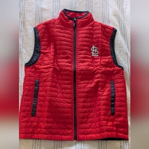 Saint Louis Cardinals Puffy Vest, Bayer Promo, XL, NEW, Red, Unisex!